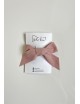“Pink velvet bow”