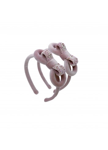 Meiteņu bantīte "BLUSH PINK MINI SEQUIN BOW "