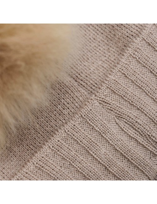 Huttelihut "Bonnet Wool Knit Alpaca Pompon" - Cepures