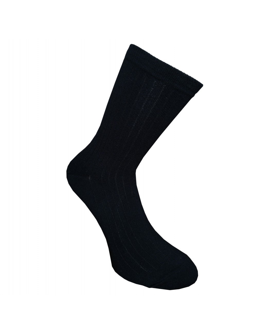 Bērnu ļoti mīkstas īpaši smalkas 85% merino vilnas zeķes ar nogatavinātu rakstu (melnas)
