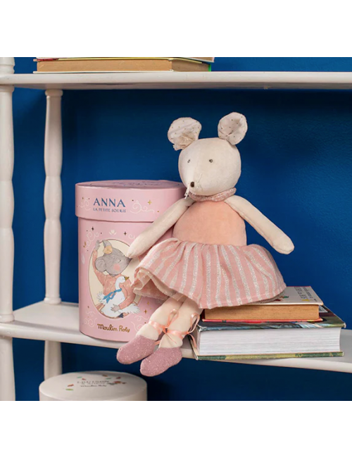 Moulin Roty mīkstā pele "Anna" ar dāvanu kastīti