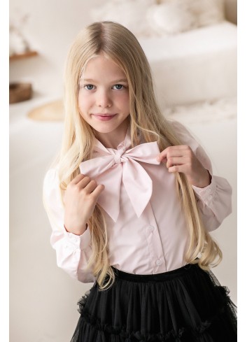 MINIMI rozā krekliņš "Classic bow"