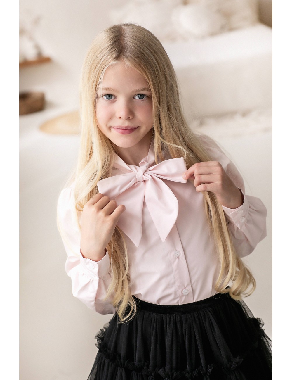 MINIMI rozā krekliņš "Classic bow"