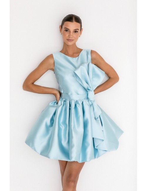 MINIMI zils kleita „Big bow“