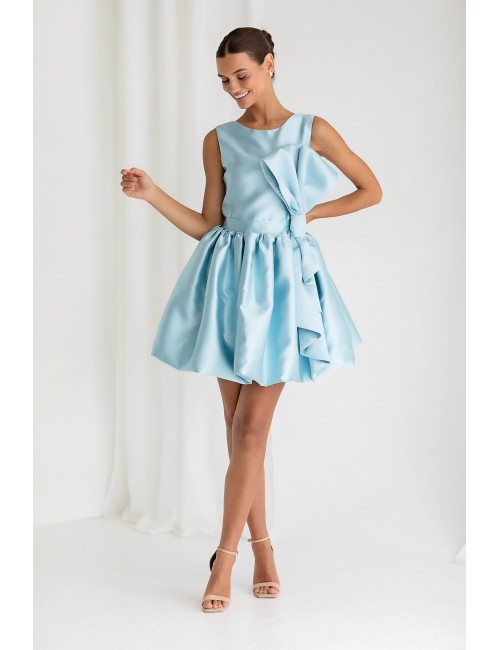 MINIMI zils kleita „Big bow“