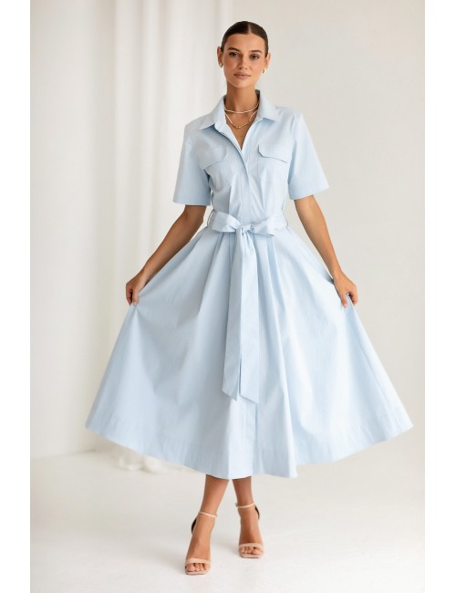 MINIMI zils kleita „Cloud dancer“