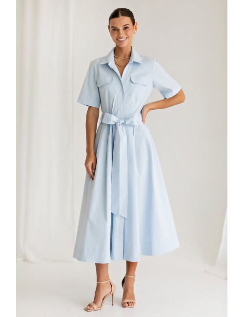 MINIMI zils kleita „Cloud dancer“