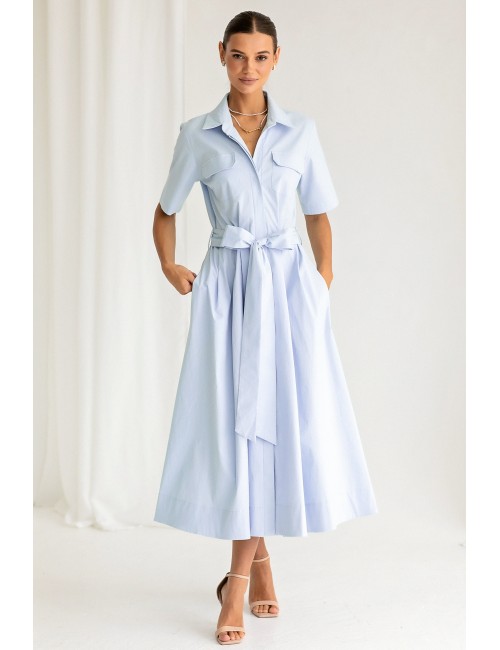 MINIMI zils kleita „Cloud dancer“