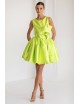MINIMI „lime“ krāsas kleita „Big bow“