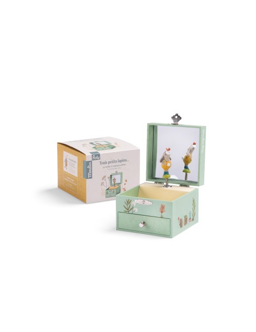 Moulin Roty mūzikas rotaslietu kaste „Trois Petits Lapins“