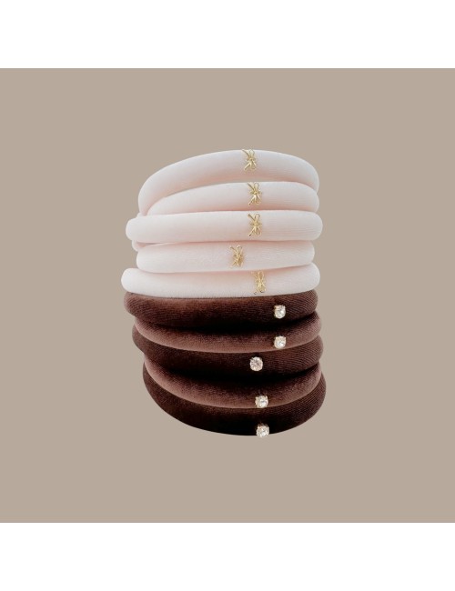 „BROWN+CREAM“ Matu stīpiņu komplekts