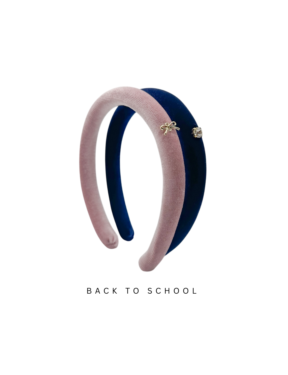„ROYAL BLUE + BLUSH PINK” Matu stīpiņu komplekts