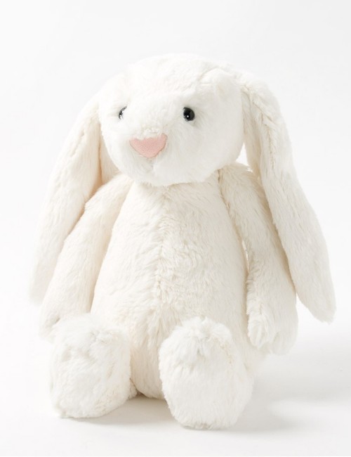 Jellycat Bashful Cream Bunny – krēmkrāsas zaķītis, plīša rotaļlieta