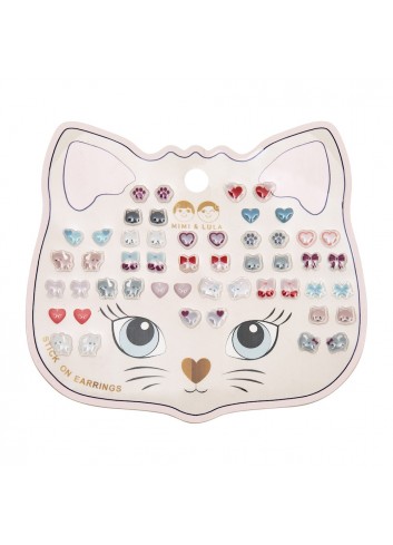 MIMI & LULA priklijuojami auskarai"KITTYBOW"