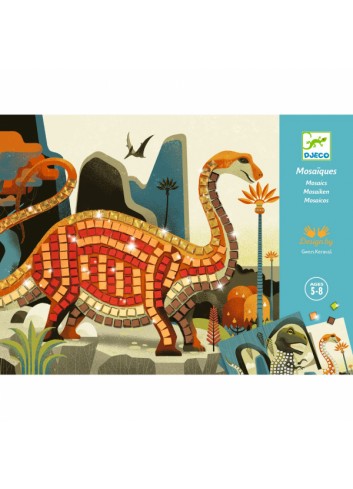 Djeco radošs mozaīkas komplekts - Dinozauri